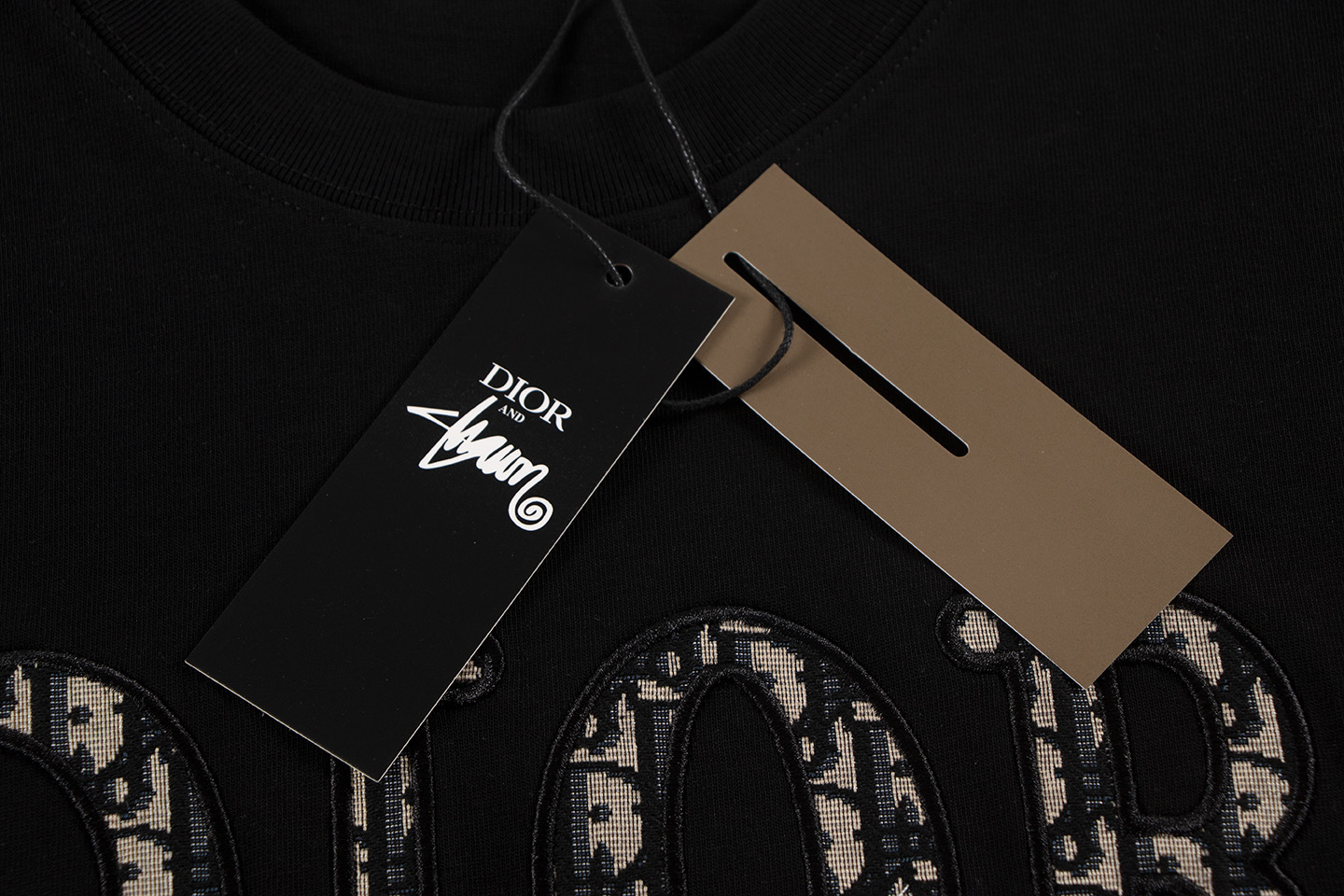 Felpa nera Dior Logo