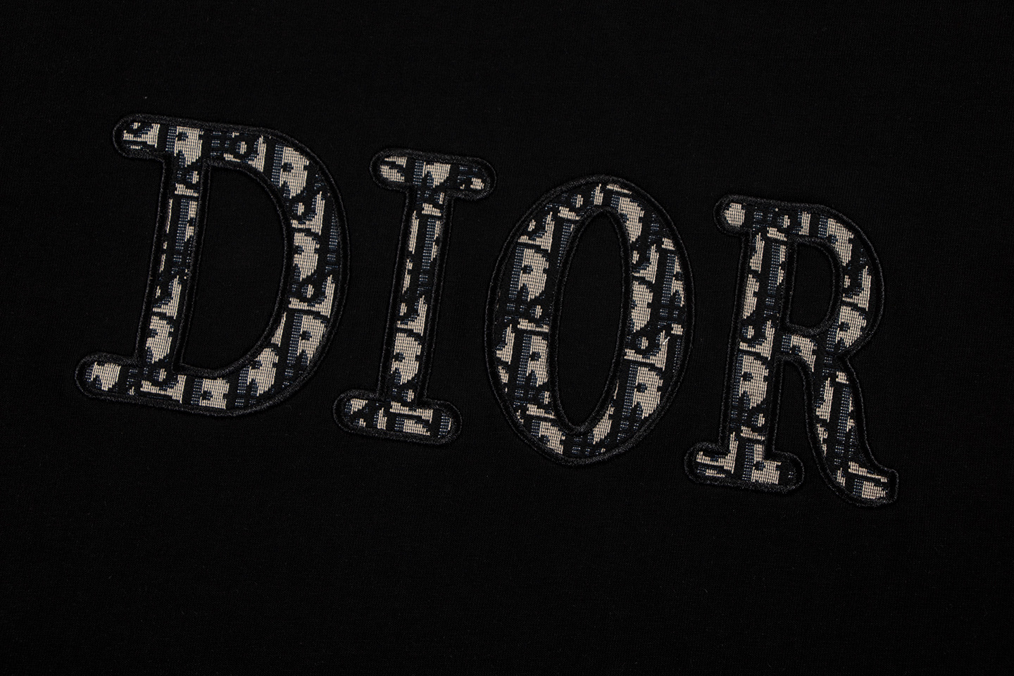 Felpa nera Dior Logo