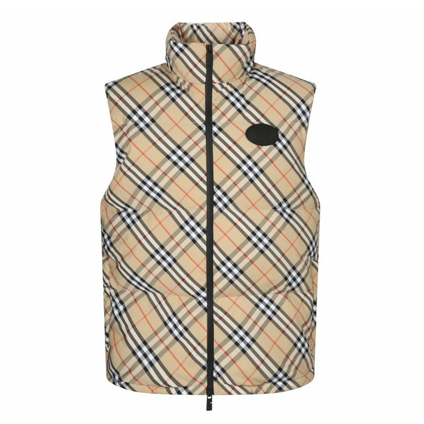 Burberry  smanicato check quilted vest