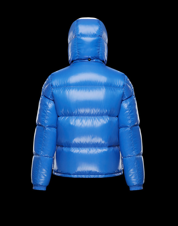 Moncler Blue Hooded Down Jacket