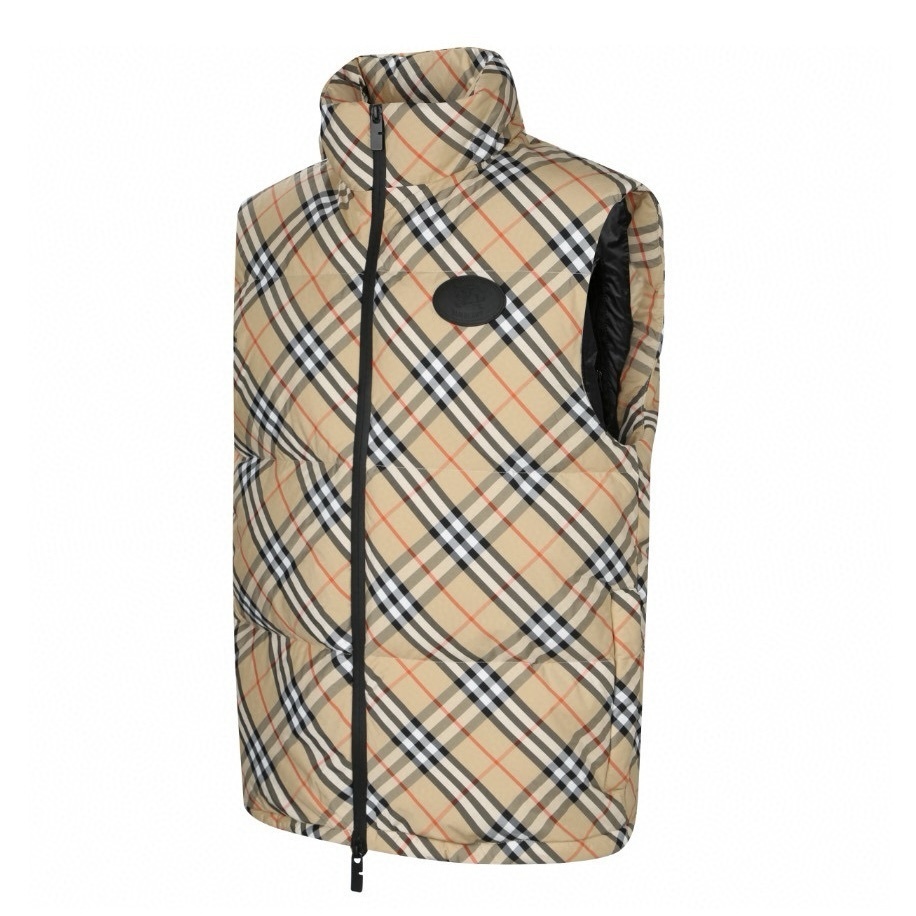 Burberry  smanicato check quilted vest