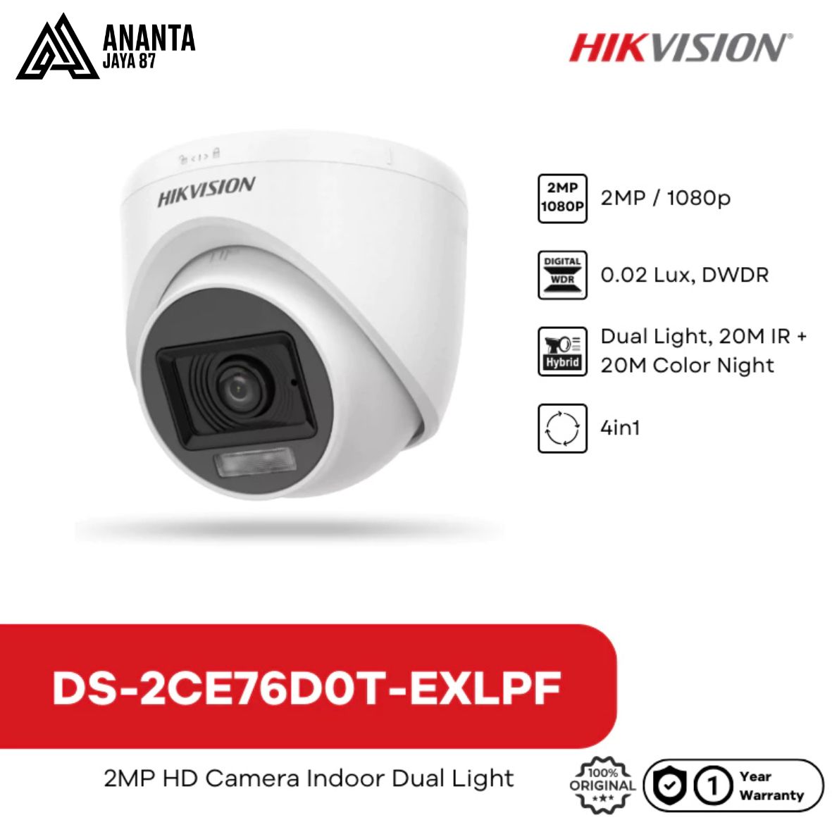 Hikvision DS-2CE76D0T-EXLPF