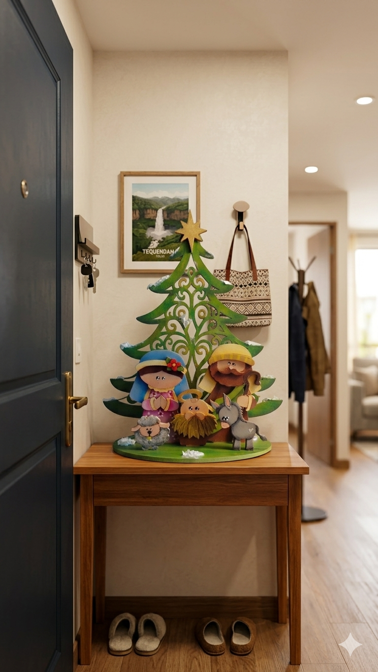 Nacimiento Navideño de Madera