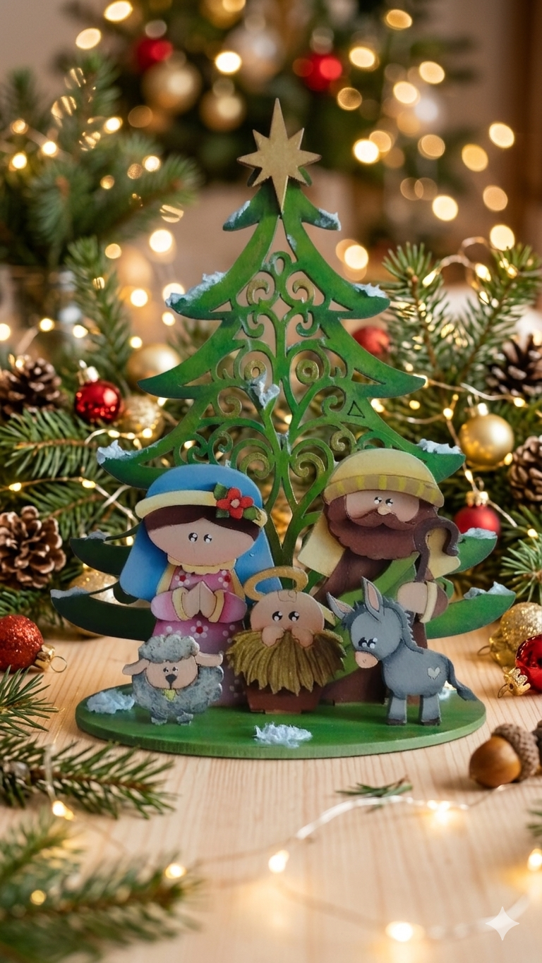 Nacimiento Navideño de Madera