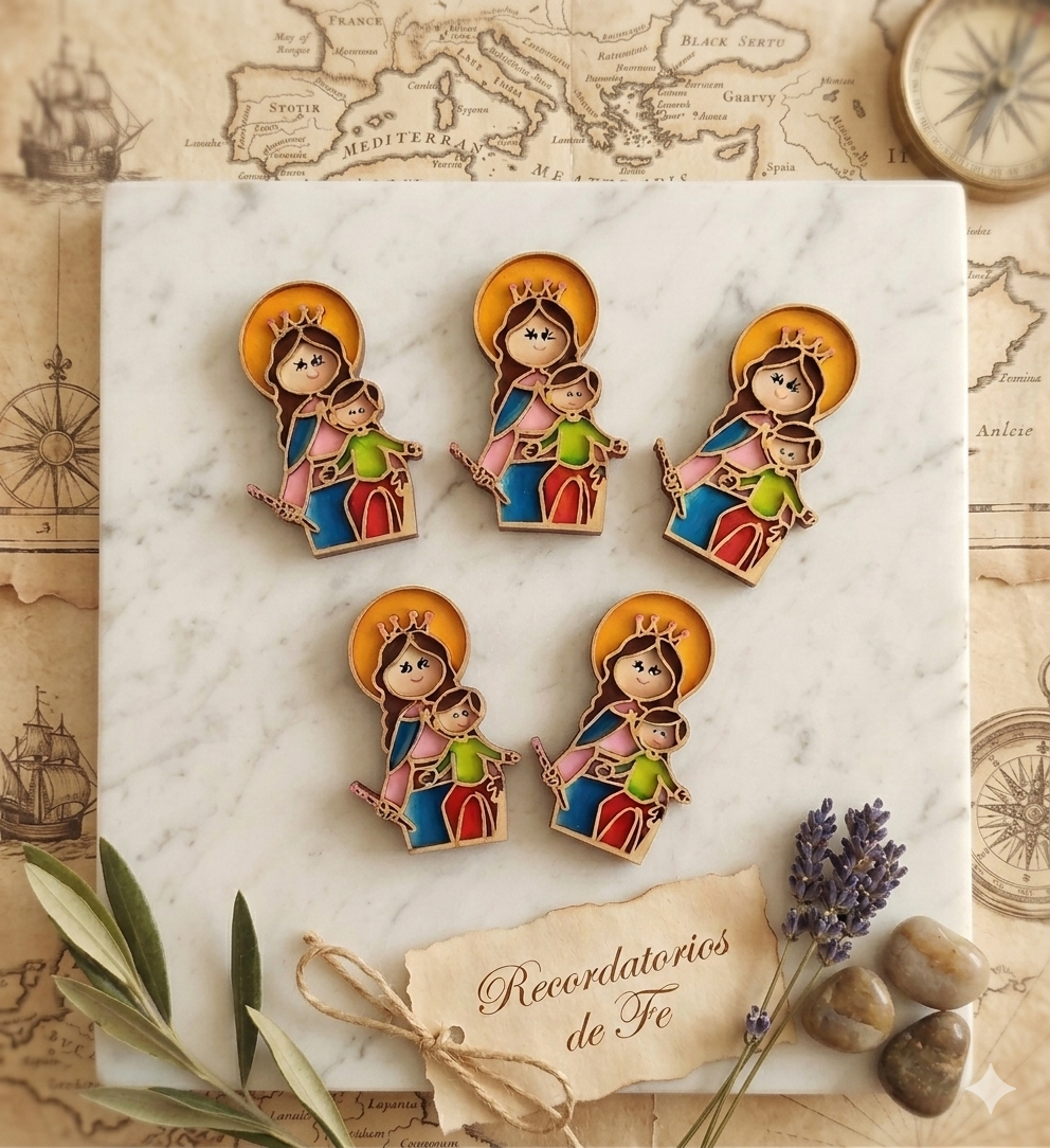 "Virgen Maria Auxiliadora" Recordatorio Imán