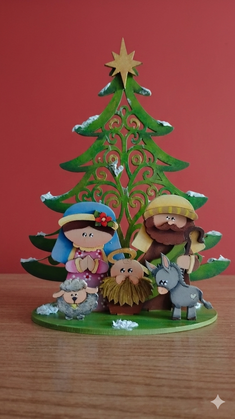 Nacimiento Navideño de Madera