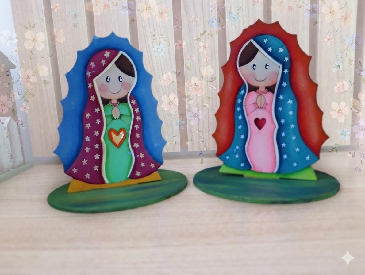 Virgen de Guadalupe en madera Infantil