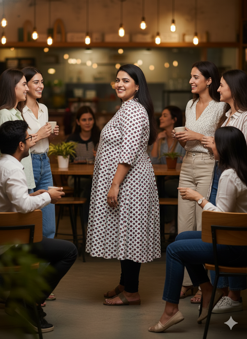 Polka Dot Midi Dress