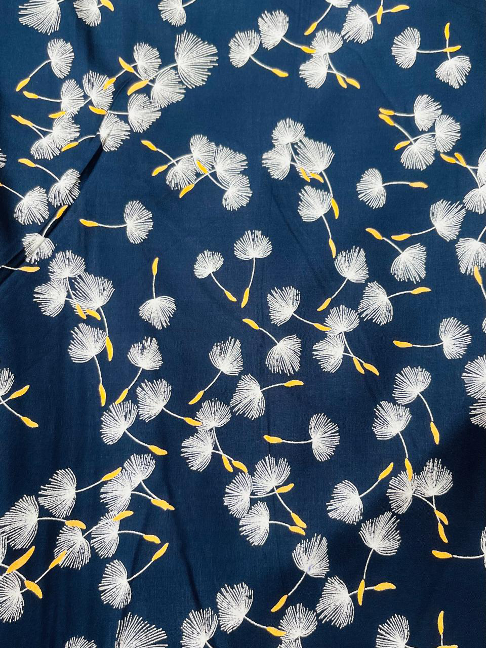 Navy Floral Midi Dress