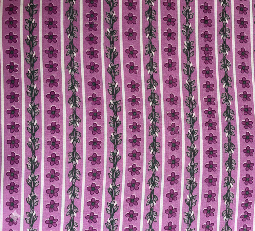 1025 - Summer Bloom Purple Floral Cotton Kurti & Palazzo Set