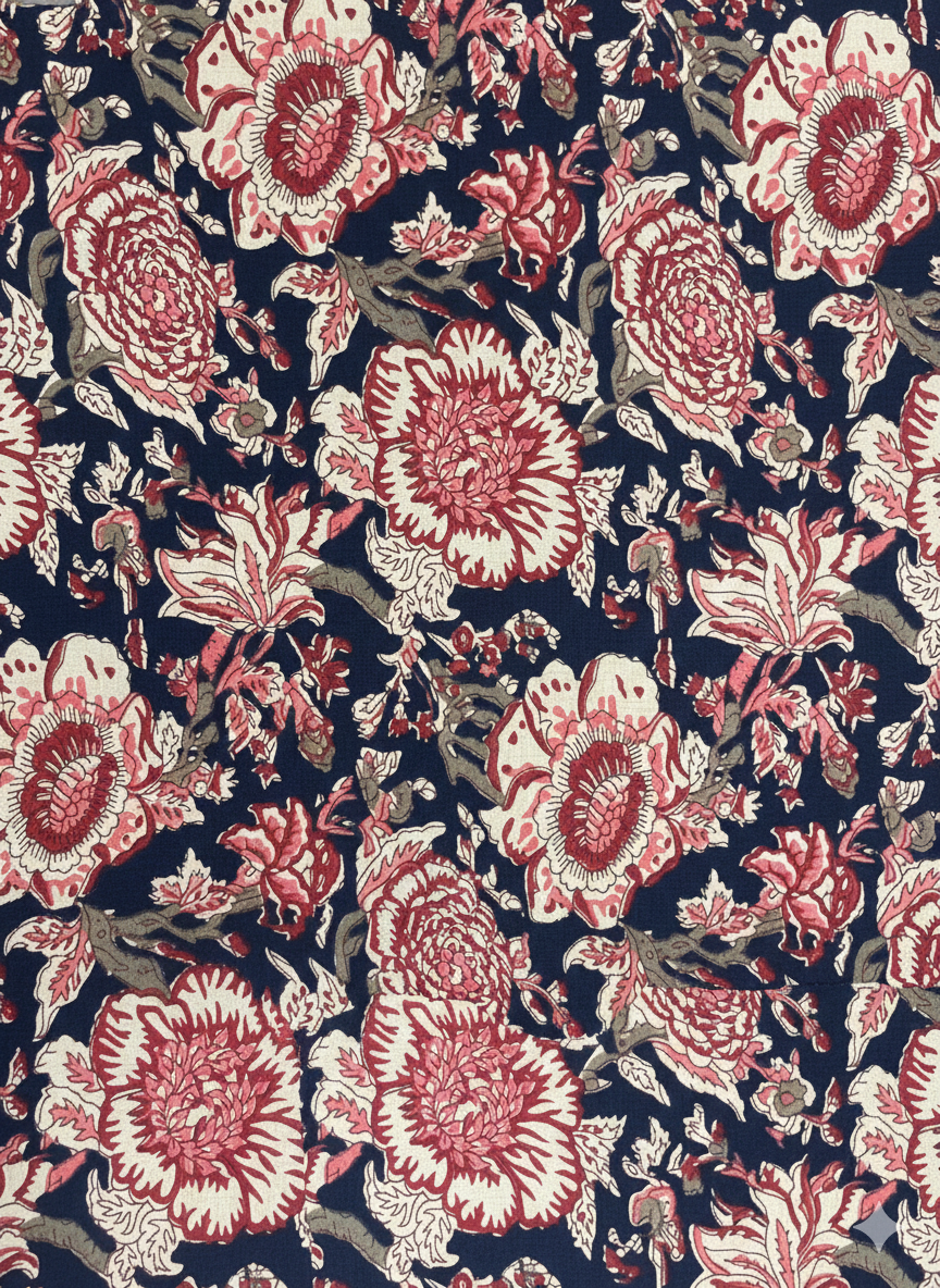 1022 - The Mosaic Night Cotton Kurta Set 