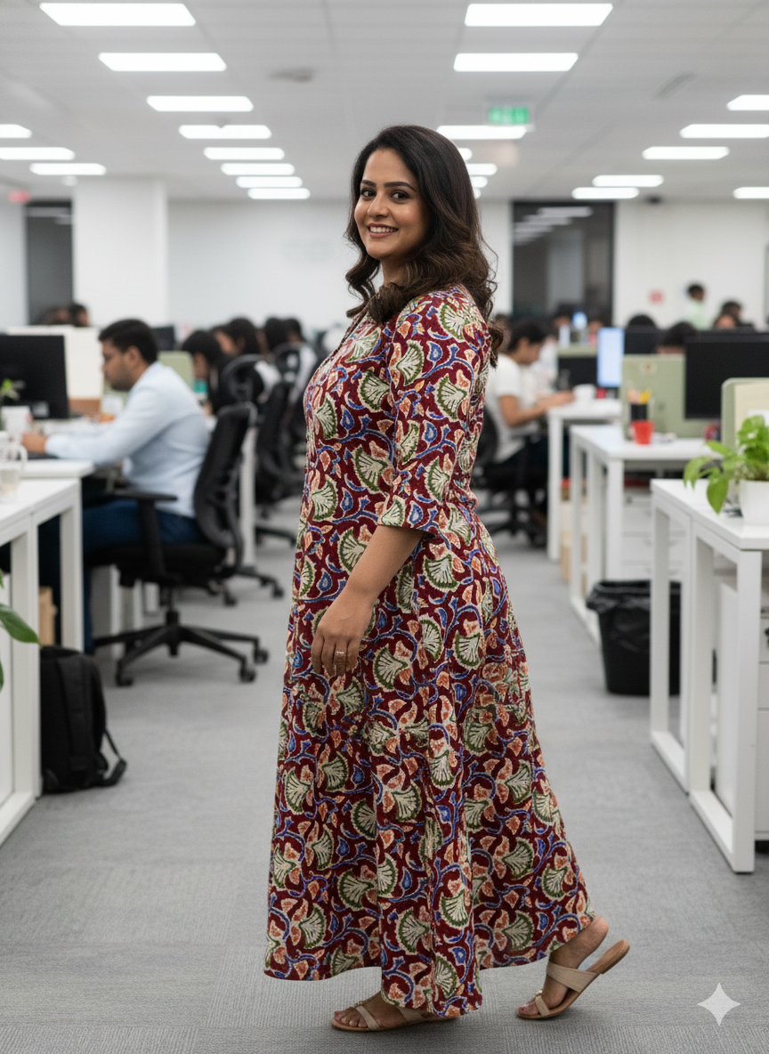 Floral Print Maxi Dress