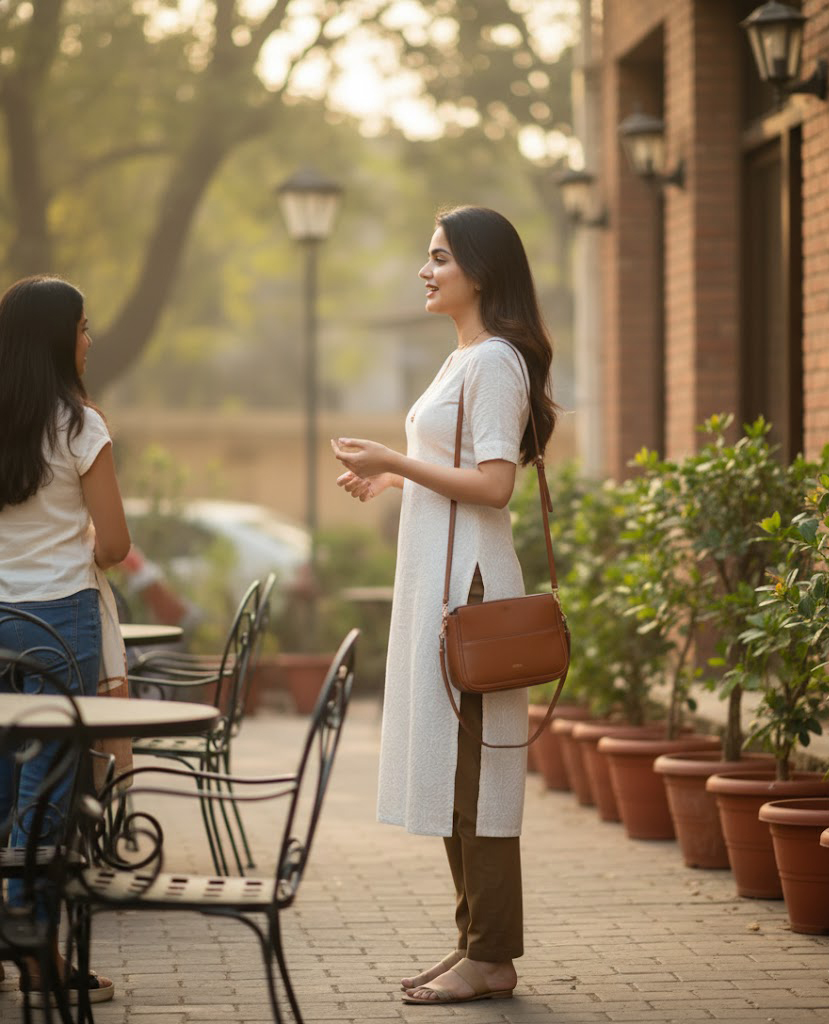 Elegant Beige Kurta Set