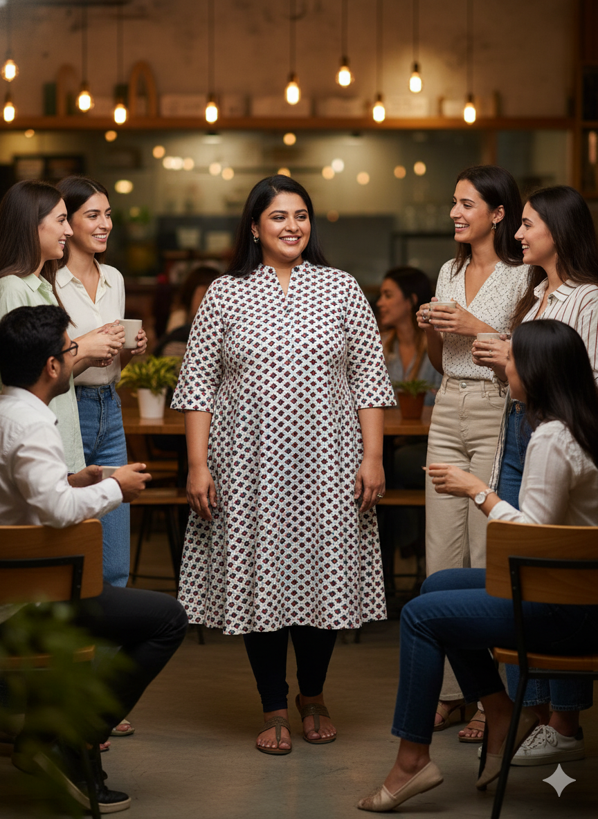 Polka Dot Midi Dress