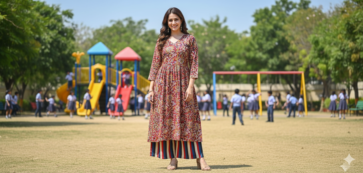 1031 - Hand-Printed Floral Fabric set