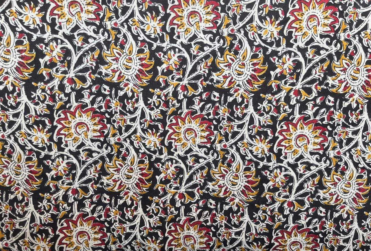 1032 - The Mustered Bloom Cotton Kurta Set