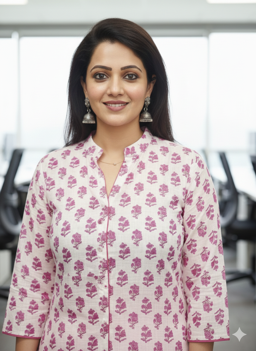 1023 - The Berry Stripe Cotton Fabric set