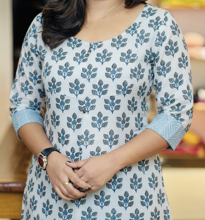 Cotton Printed Kurta Set
