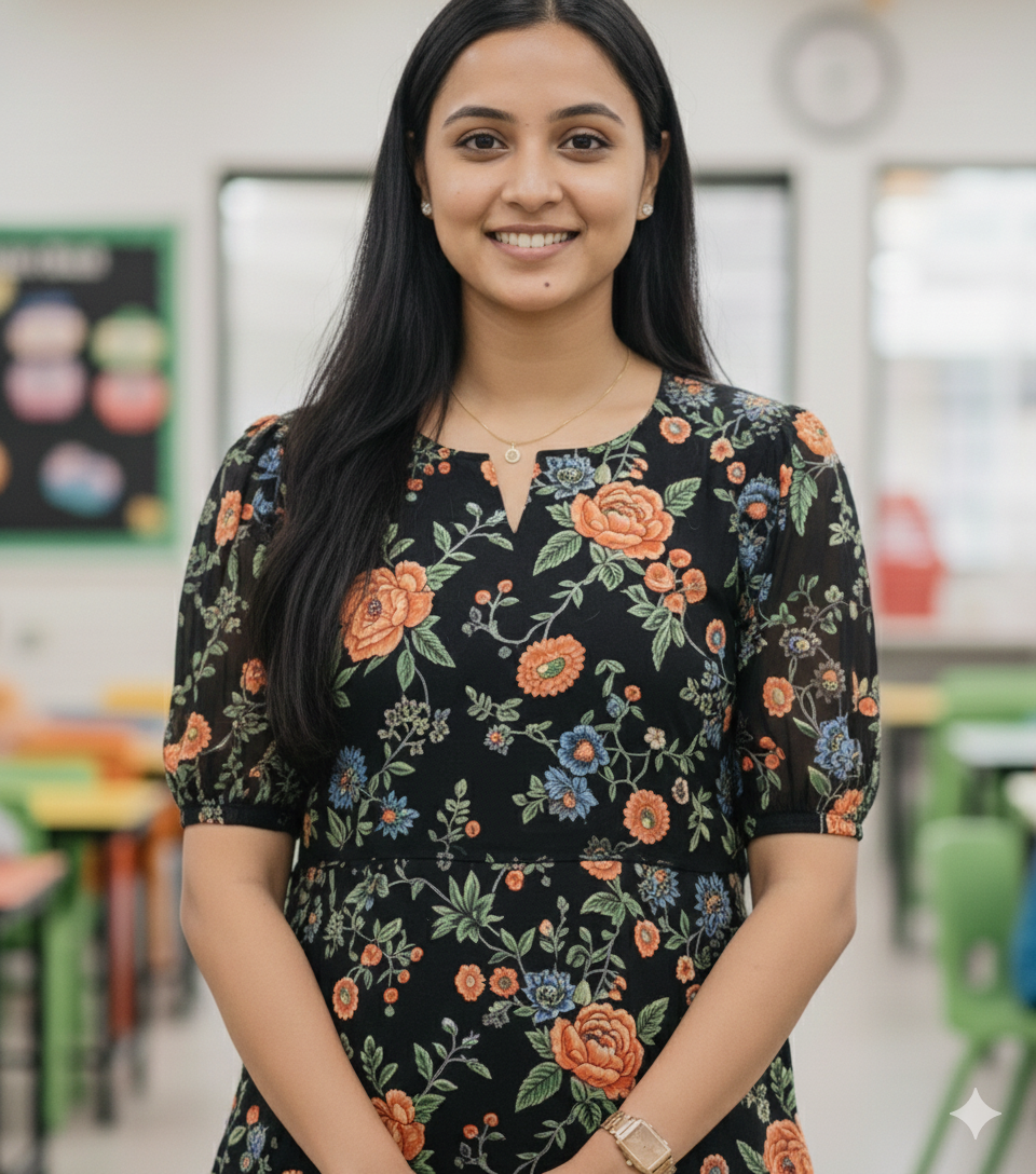 1010 - The Midnight Garden Chiffon Top Only with lining