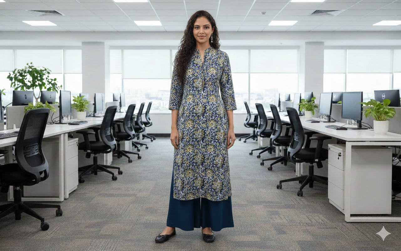 1029 - Floral Printed Kurta Set