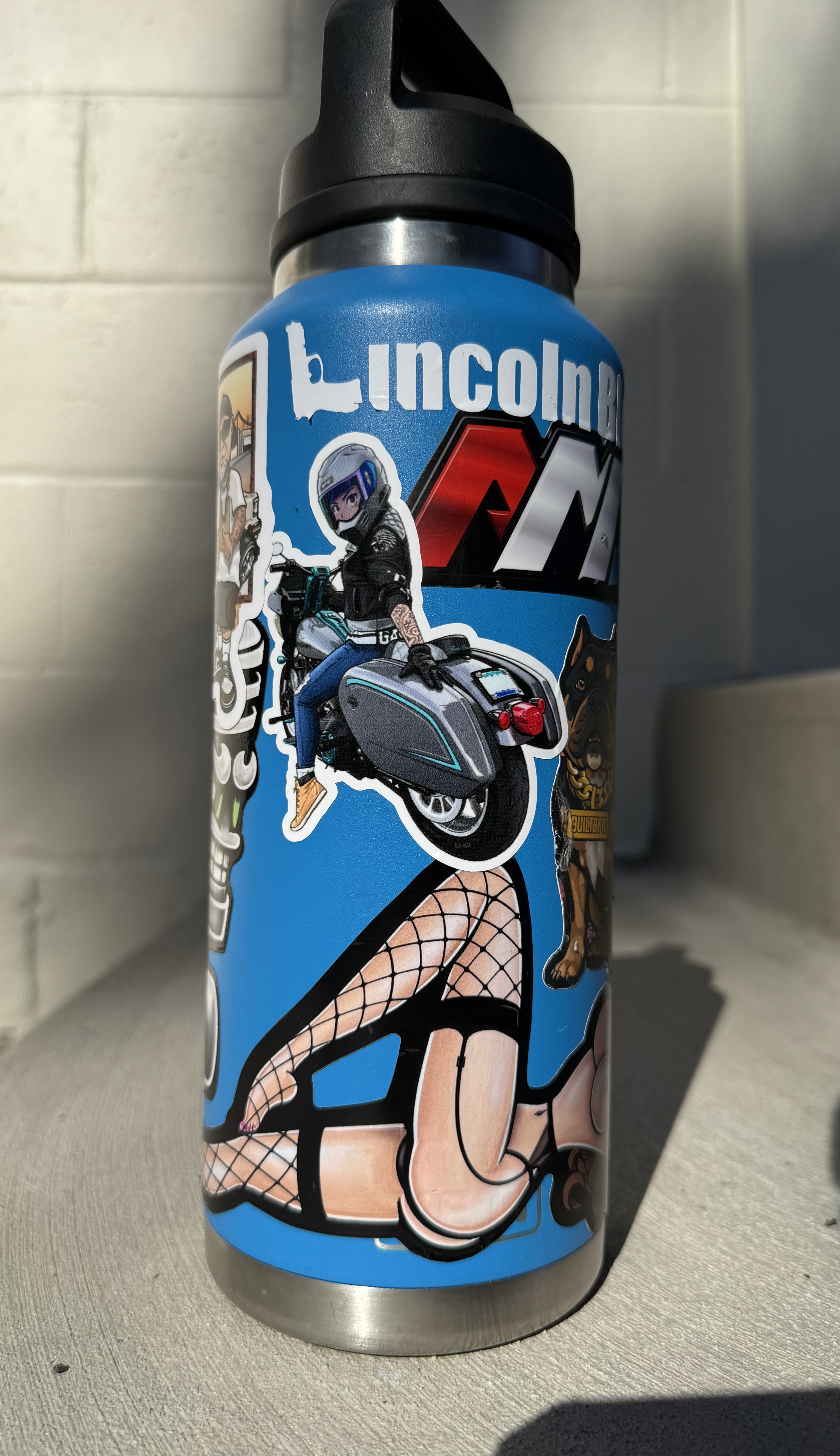 CandyNChrome x Gemma Moto Girl Bagger Sticker