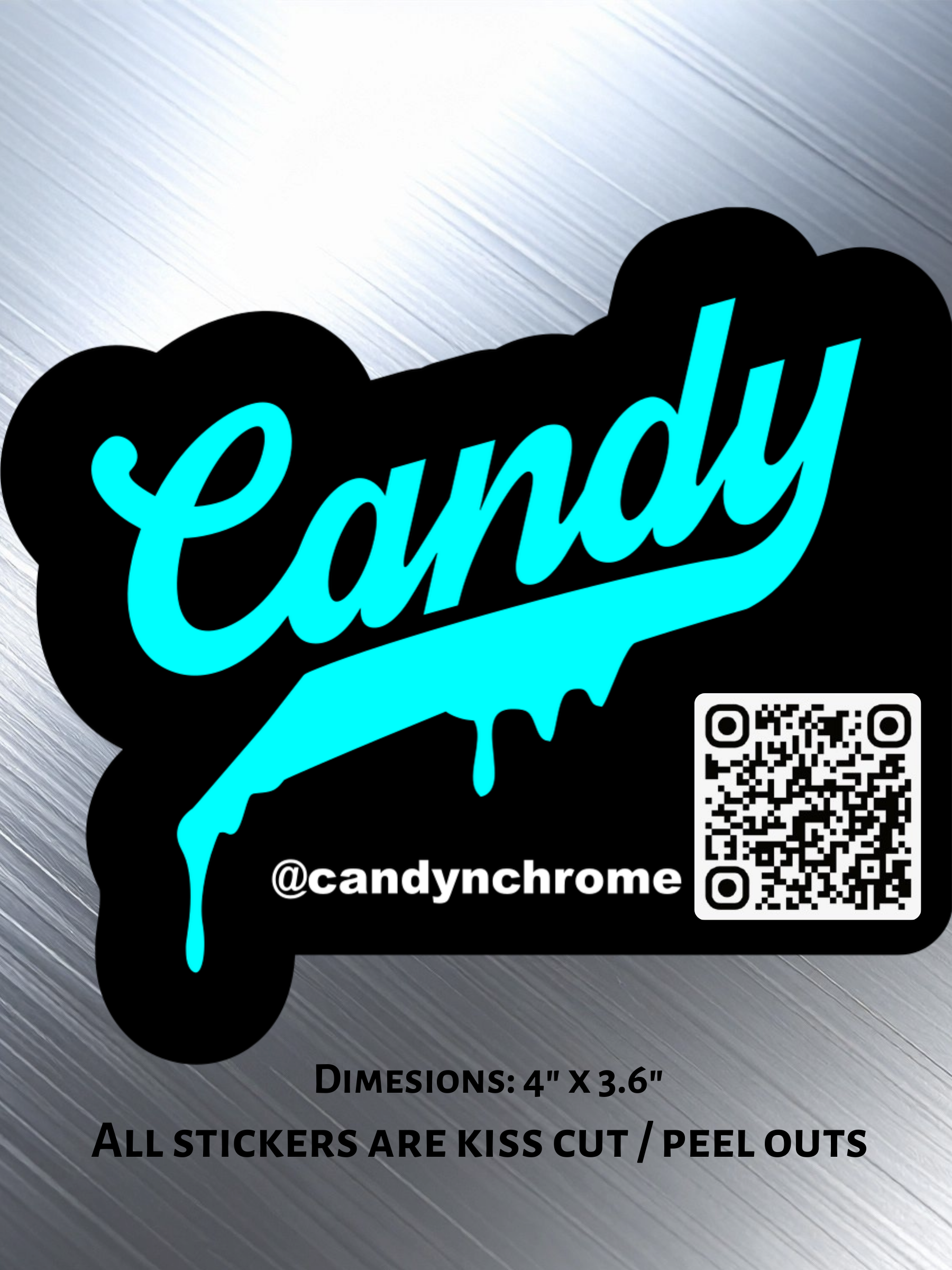 Candy Color Pop Sticker Collection - Blue