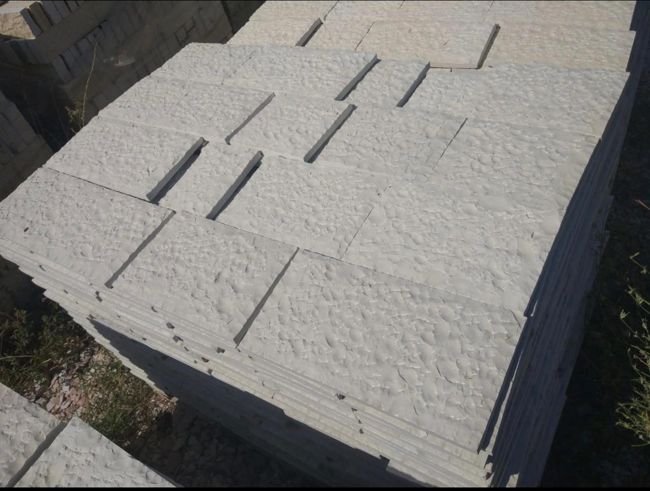 Gjirokastra Blue Decorative Stone – 4 sides cut, carved