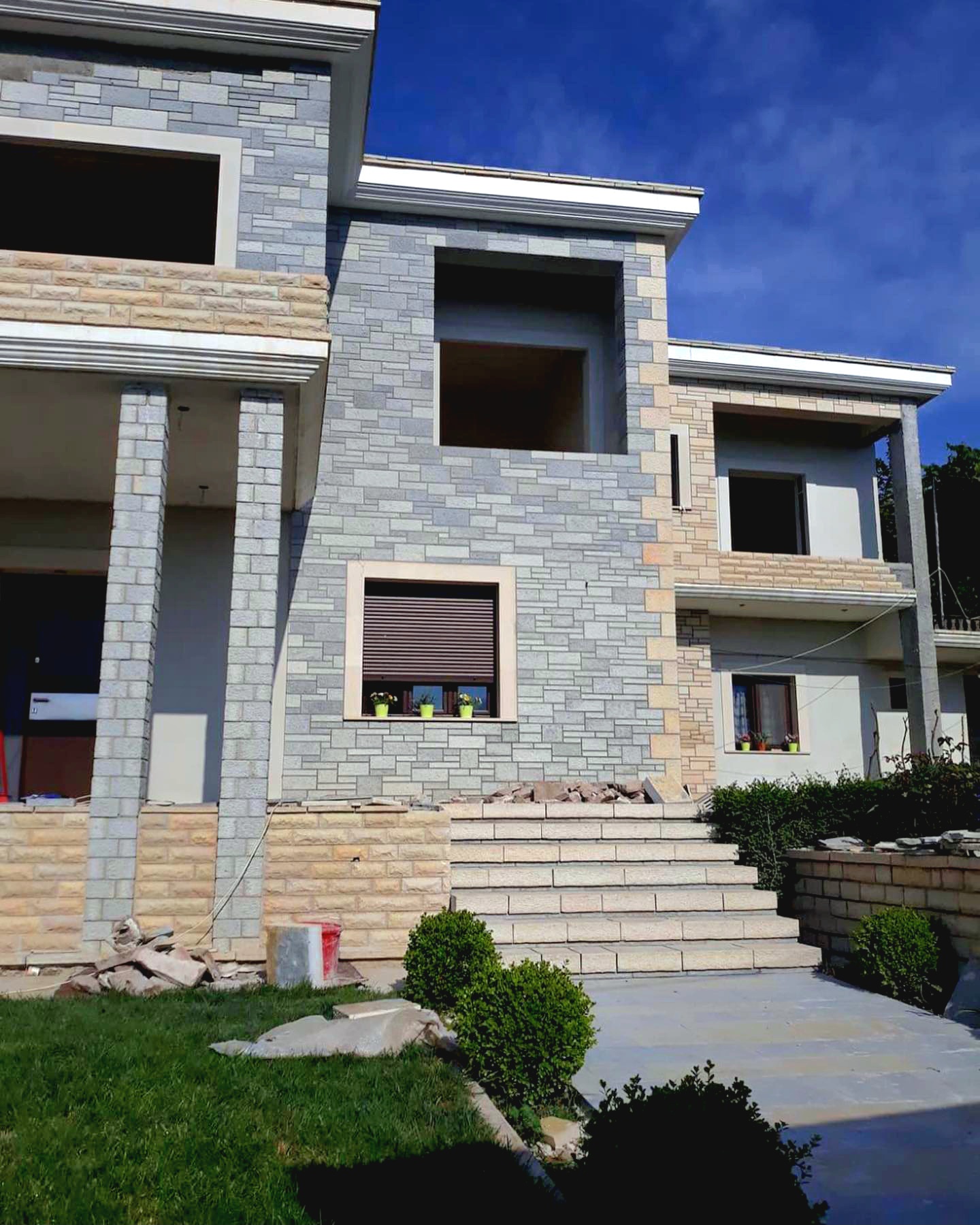 Gjirokastra Blue Decorative Stone – 4 sides cut, carved