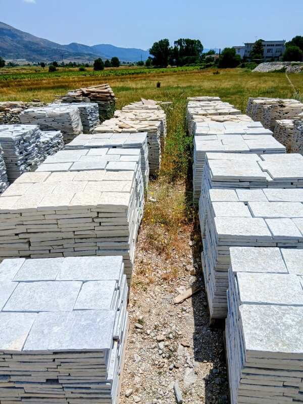 Gjirokastra Blue Tumbled Flagstone – 4 Sides Cut, Tumbeled Finish