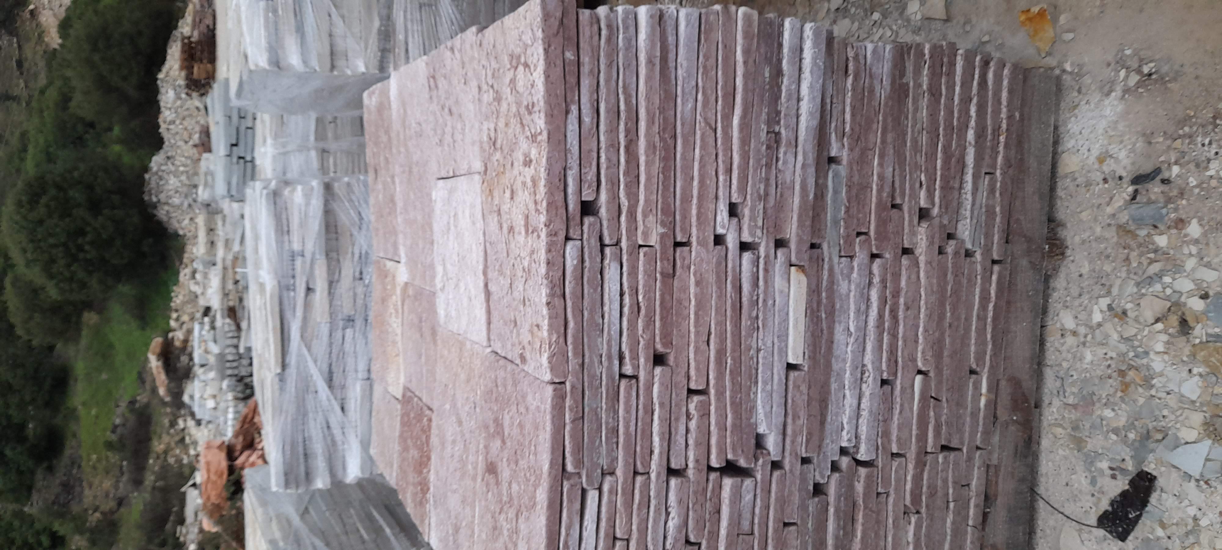 Gjirokastra Red Tumbled Flagstone – 4 Sides Cut