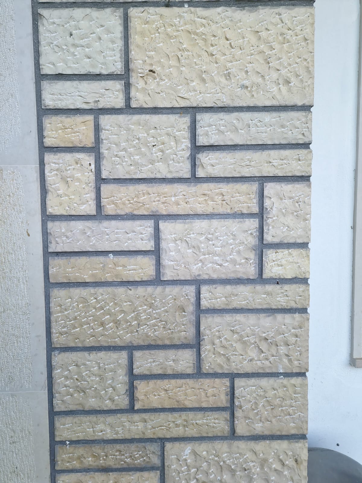 Gjirokastra Yellow Limestone Block – 4 Sides Cut, Hand-Carved Face