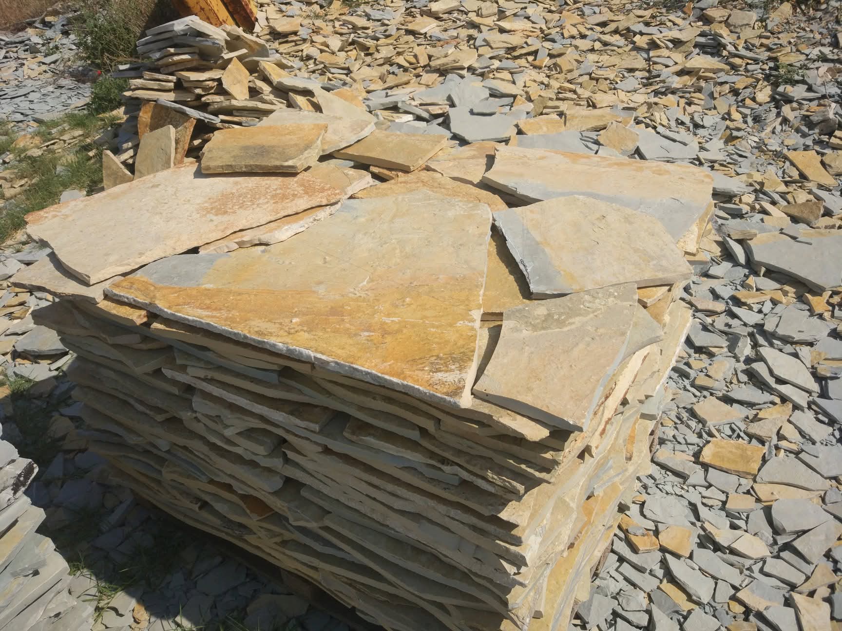 Gjirokastra Yellow Flagstone – Natural Limestone Type A