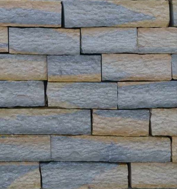 Gjirokastra Blue Natural Stone Blocks Carved