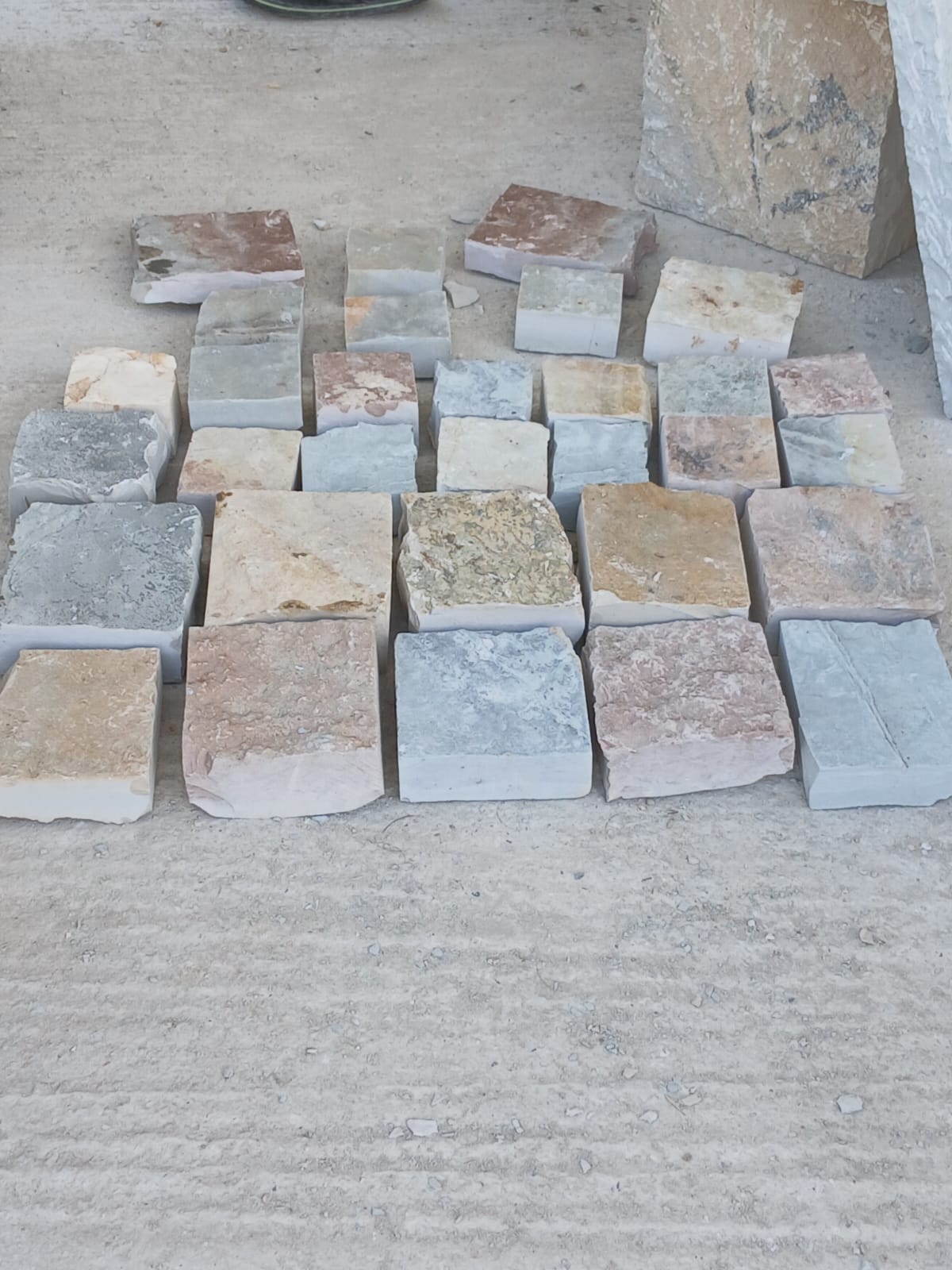 Gjirokastra Yellow Limestone Cobblestones – Paving Cubes