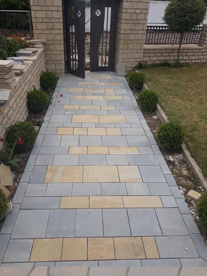 Gjirokastra Blue Limestone Slab – Thick Cut, 4 Sides Sawn