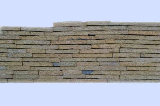 Gjirokastra Yellow Thick Natural Thick Slab – 4 Sides Cut, Carved Face