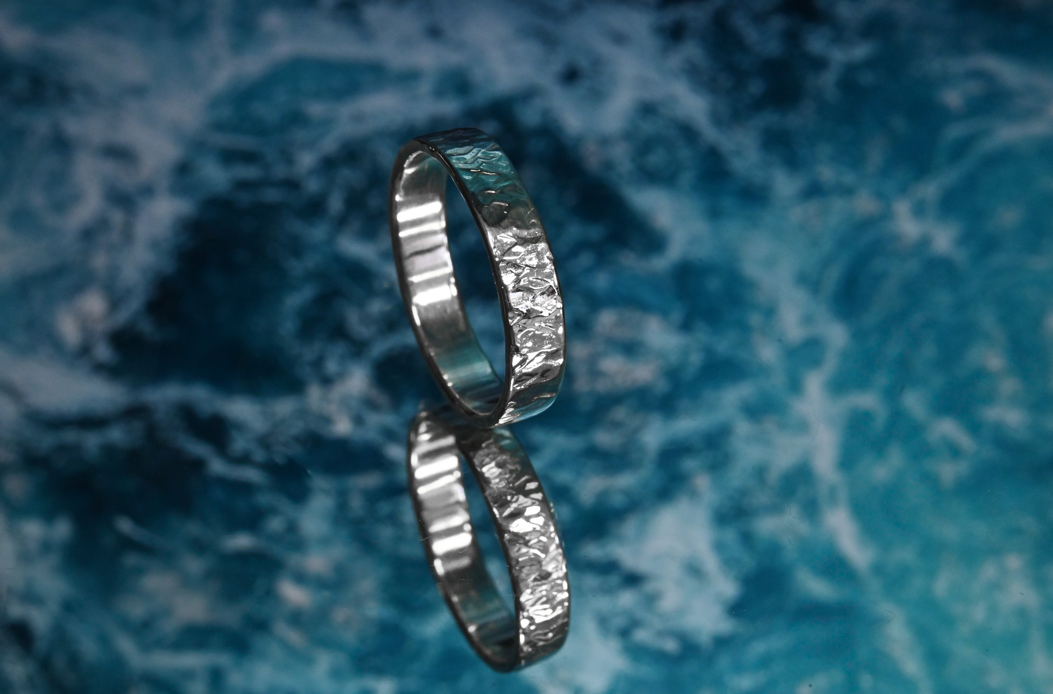 Žiedas "Užšalęs ežeras"