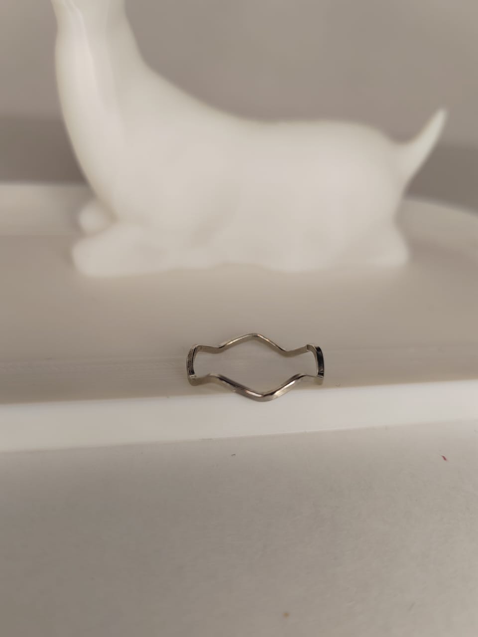 Minimalist Silver Wave Ring