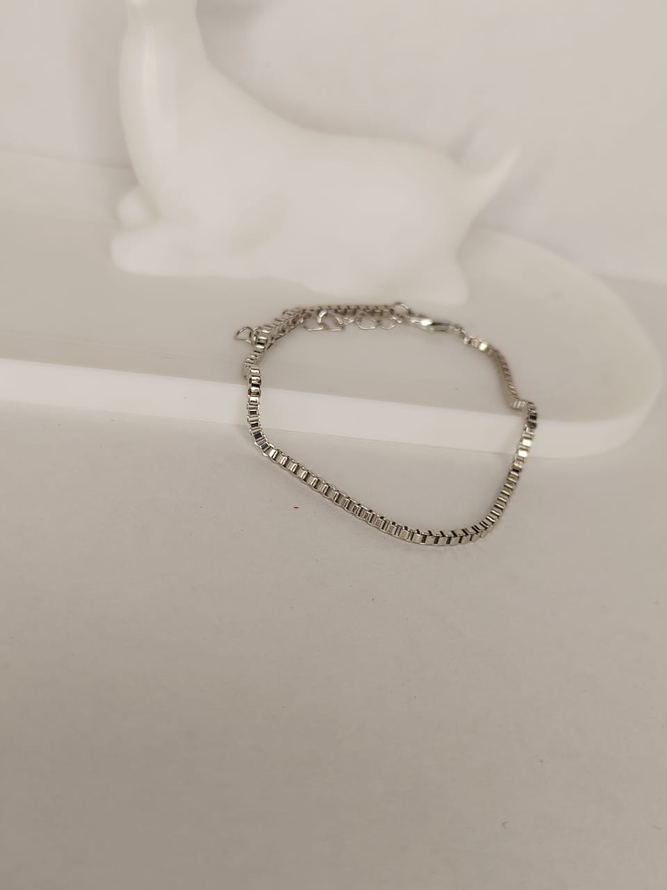 Silver Box Chain Bracelet