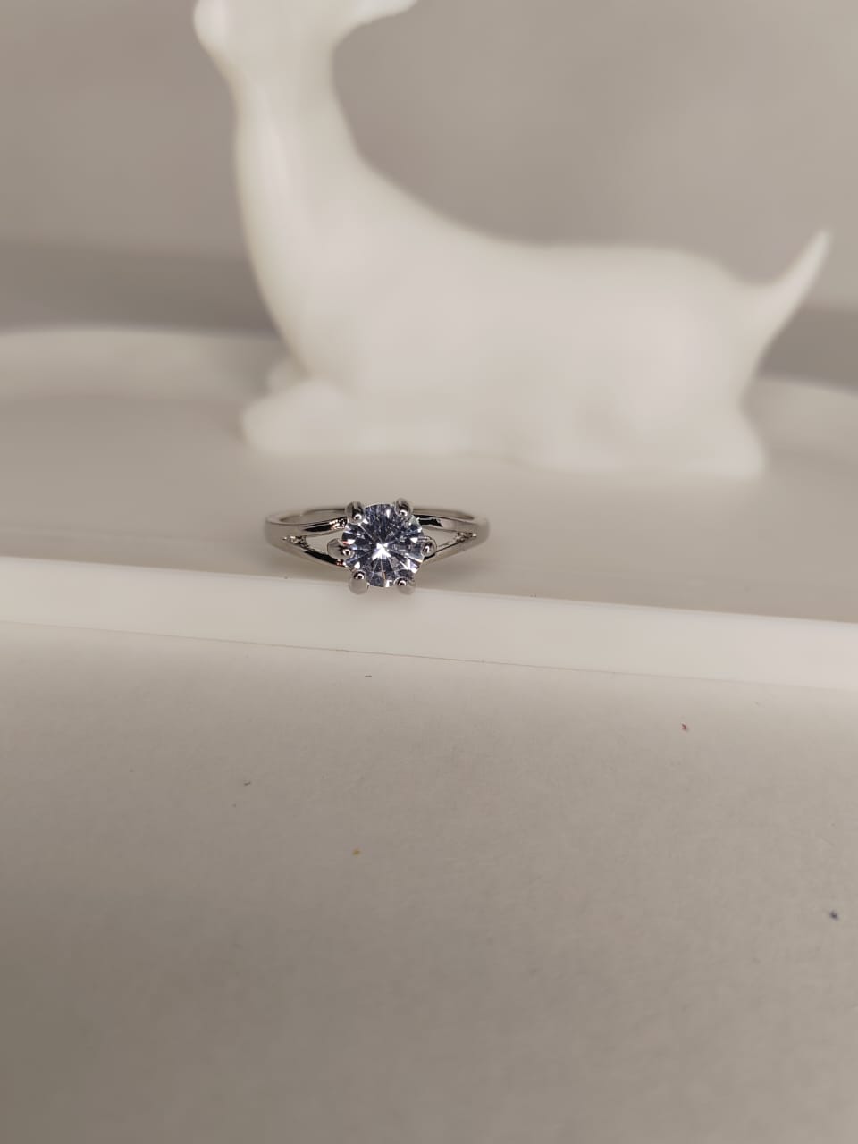 Sterling Silver Solitaire Ring