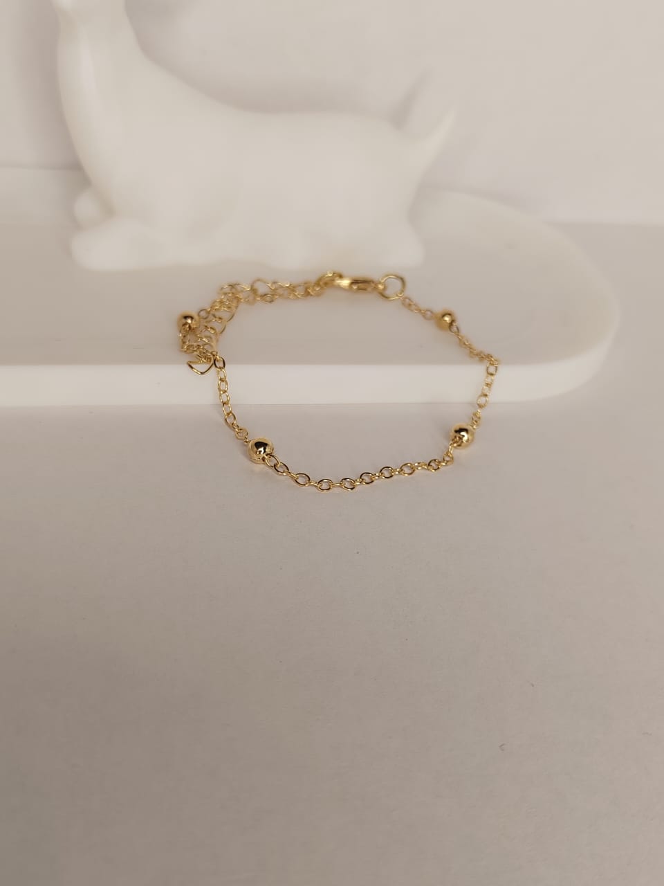Delicate Gold Bead Bracelet