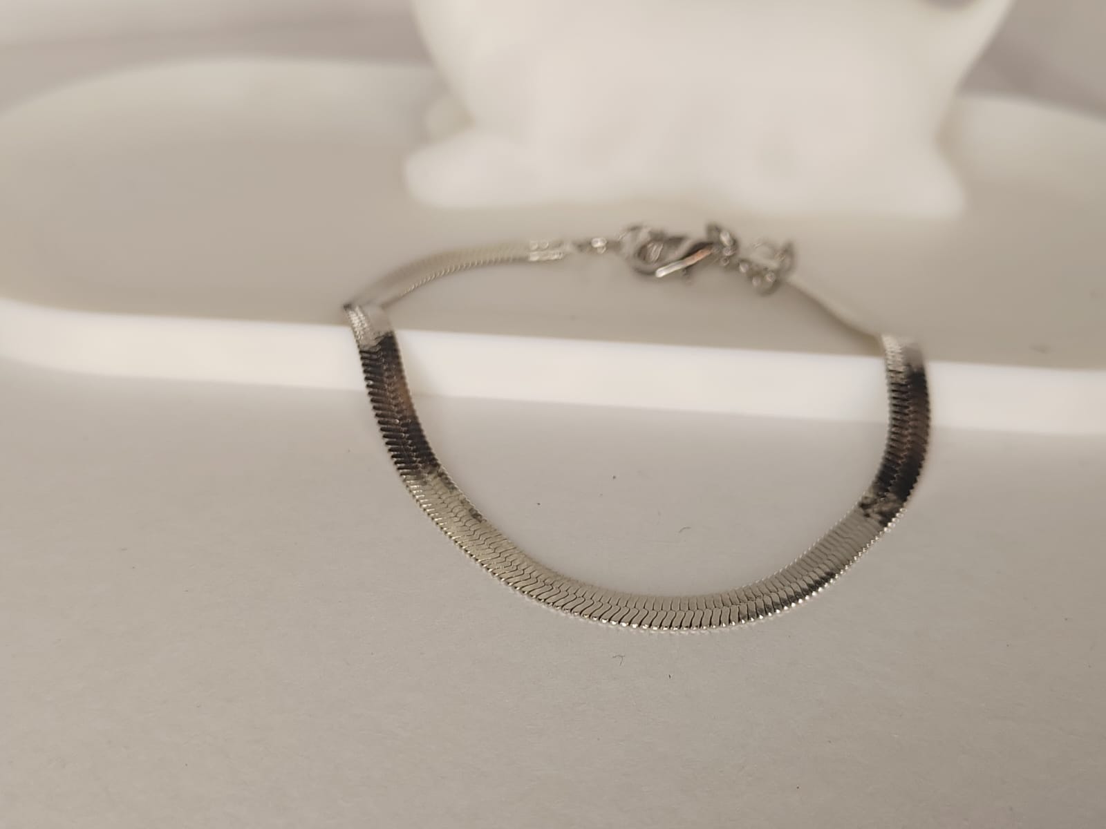 Silver Herringbone Bracelet