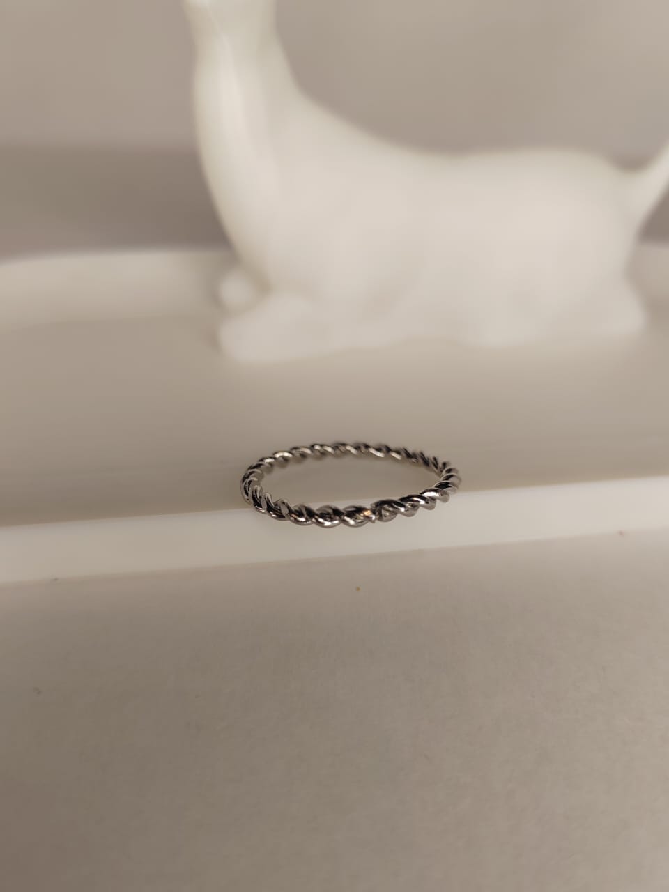 Twisted Silver Ring
