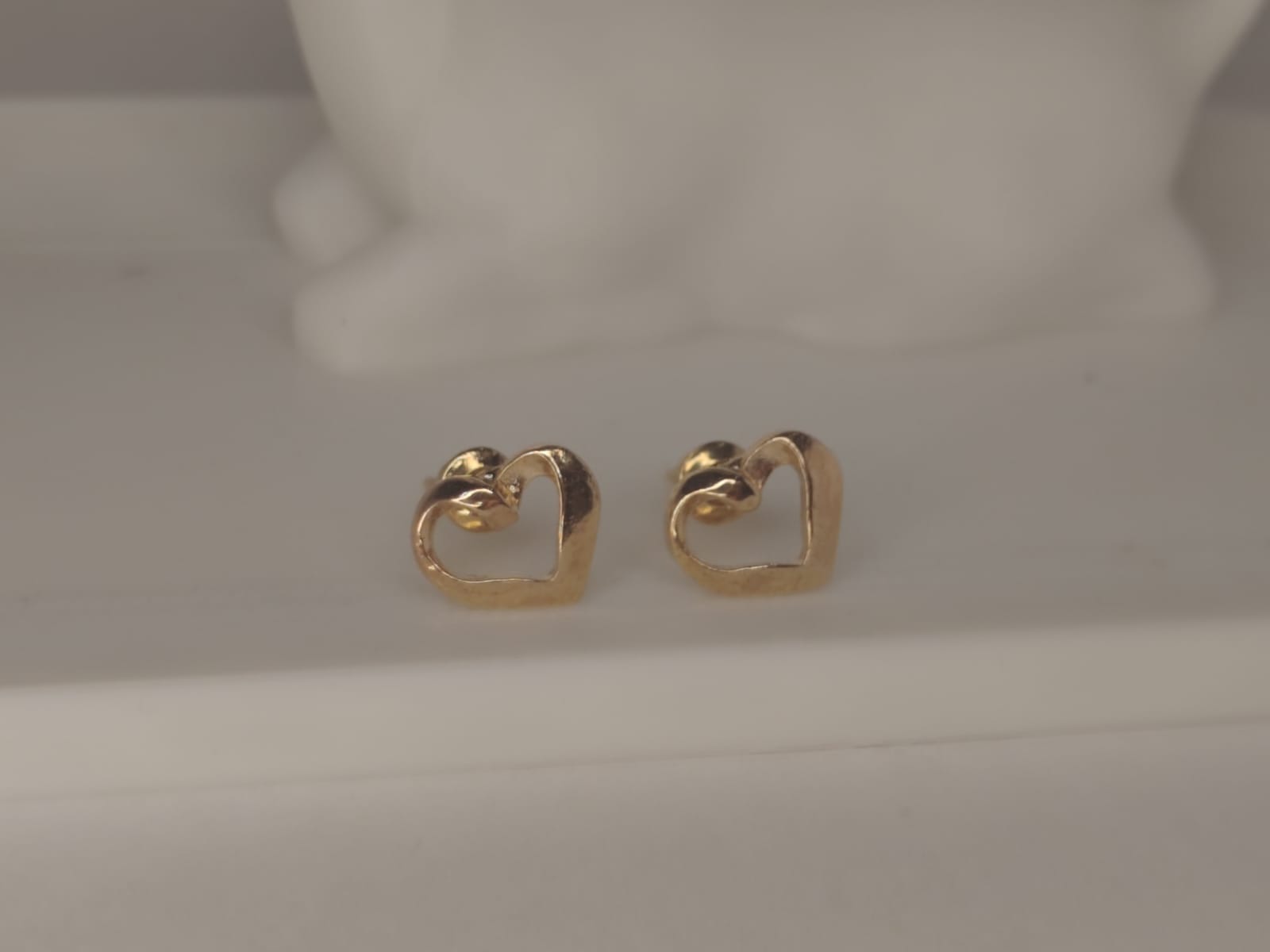 Gold Heart Earrings