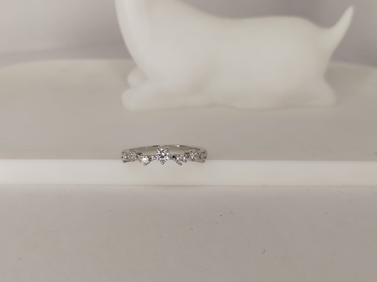 Silver Diamond Ring