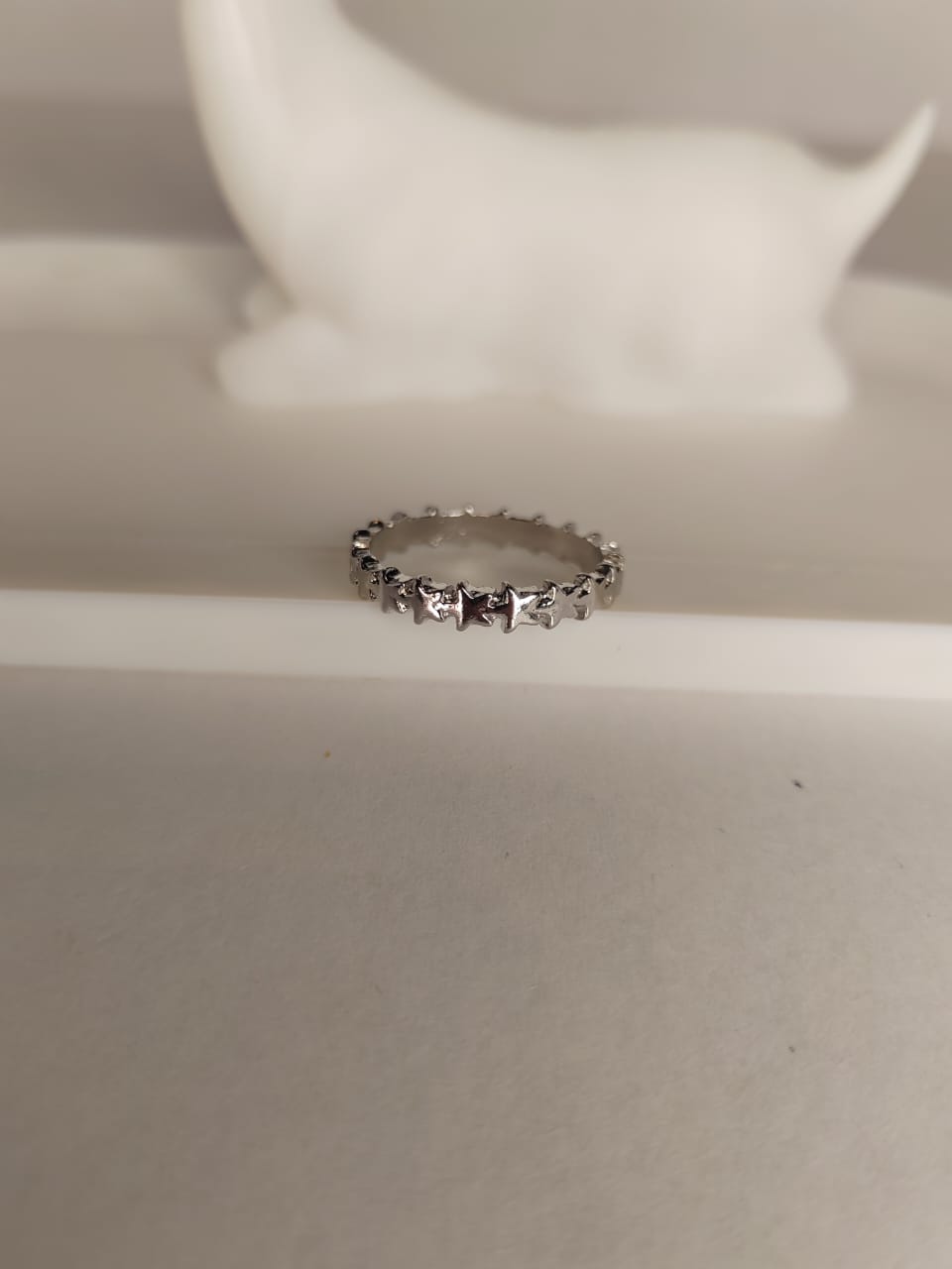 Star-shaped Silver Ring