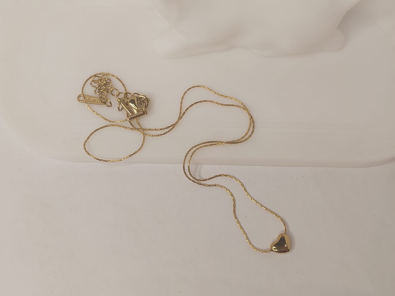 Gold Heart Pendant Necklace