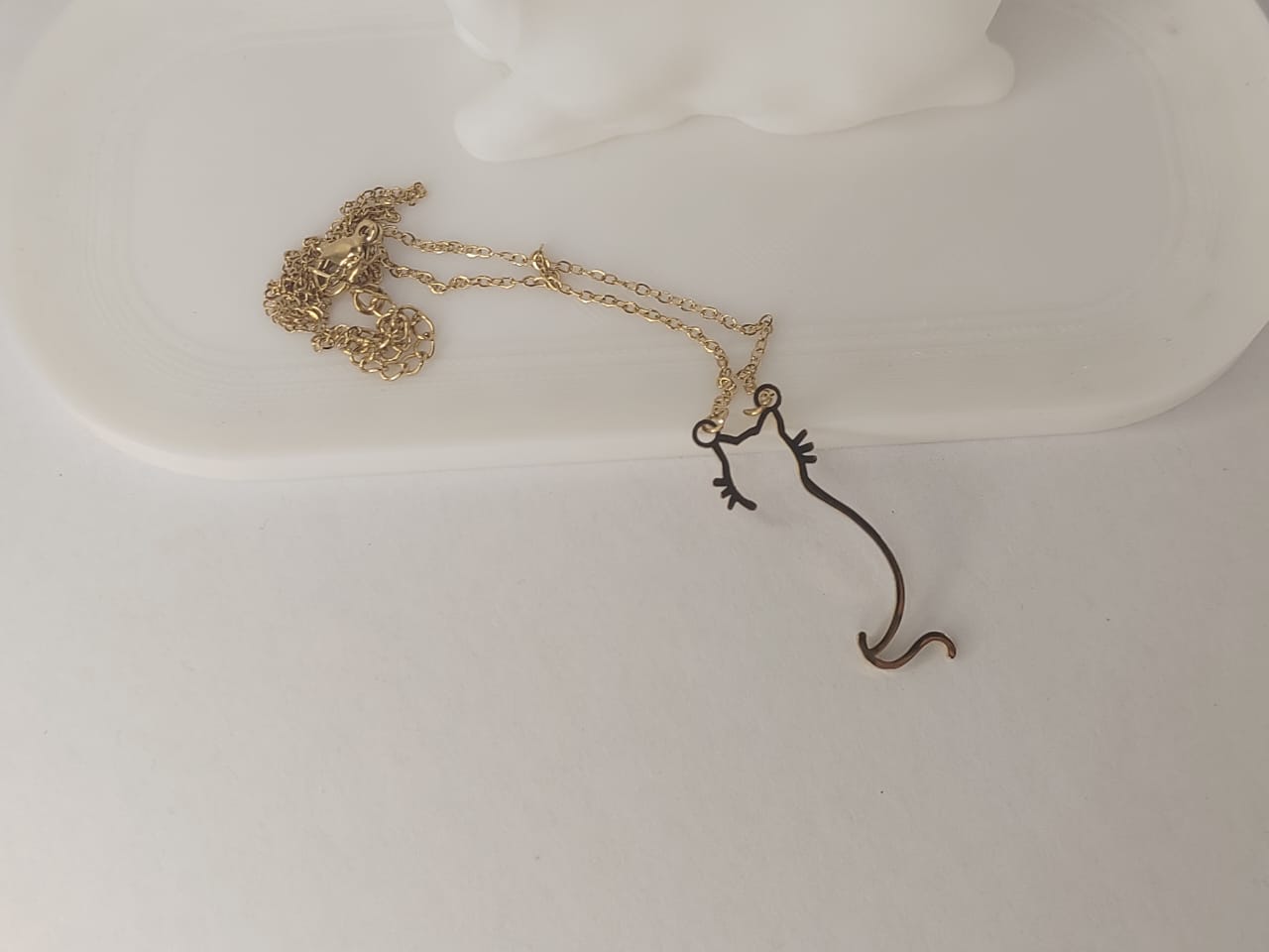 Cat Minimalist Necklace