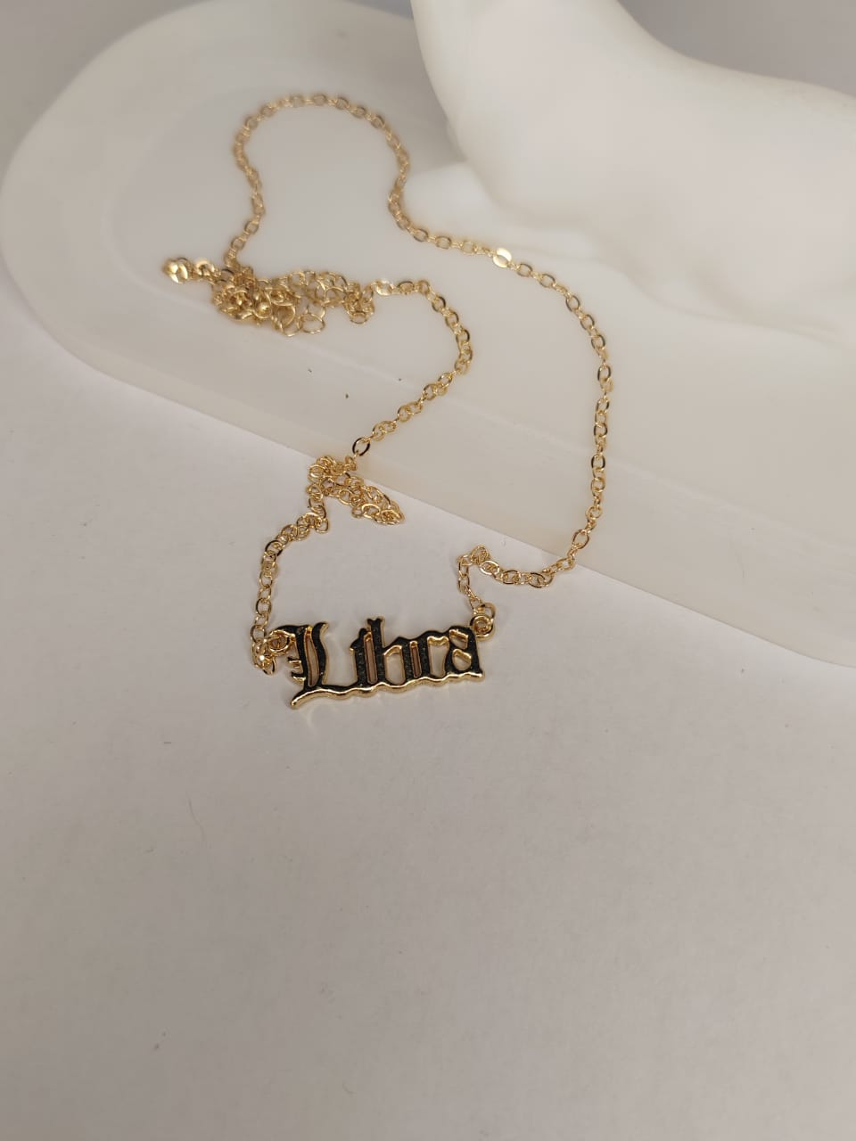 Libra Zodiac Gold Necklace