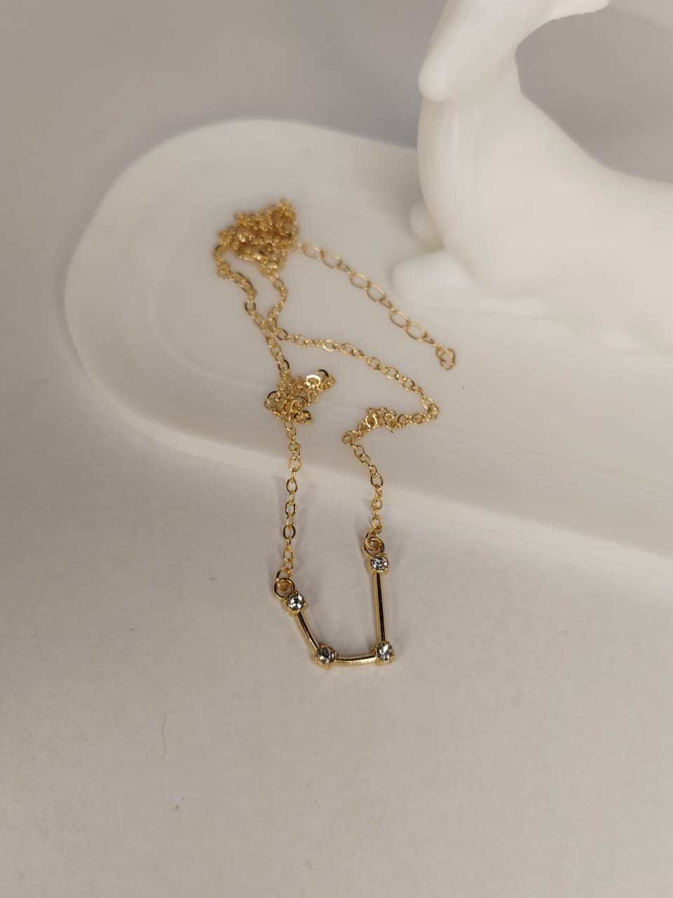 Aquarius Zodiac Gold Necklace